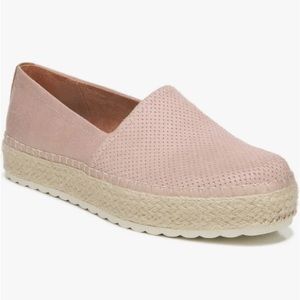 Dr Scholl Sunray fabric upper espadrille platform sneaker. Light pink 9M New